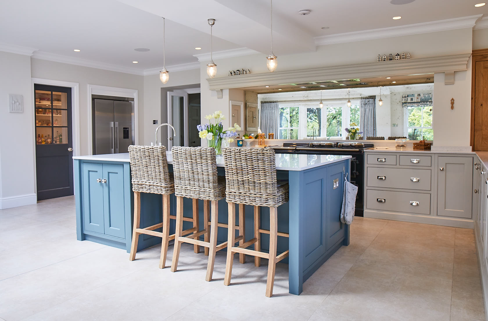 Wicked breakfast bar stools under kitchen island