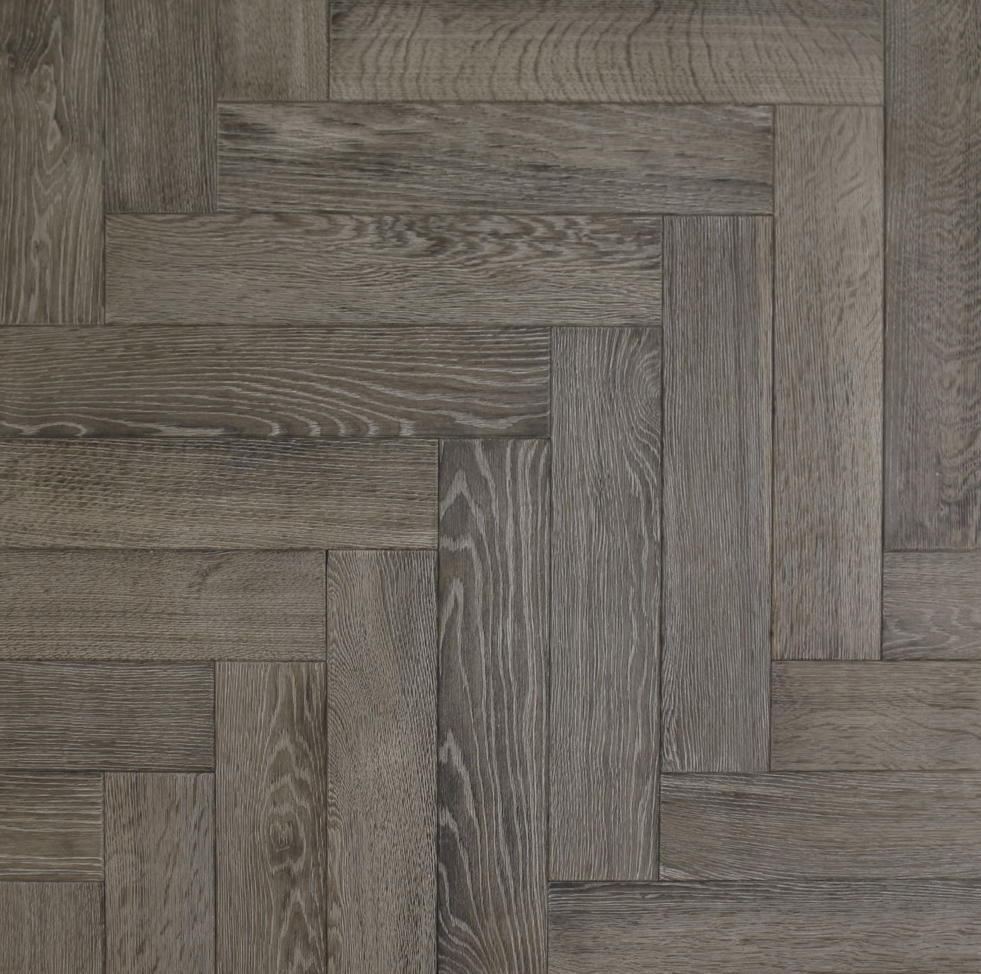 Burnt Grey Oak Parquet Flooring