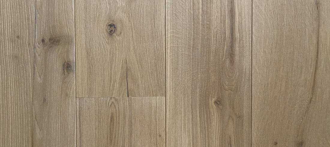 Natural white oak floorboards