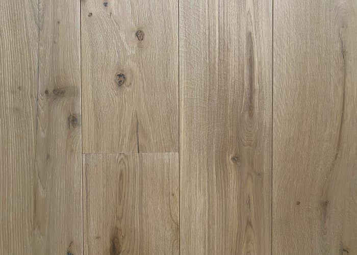 Natural white oak floorboards