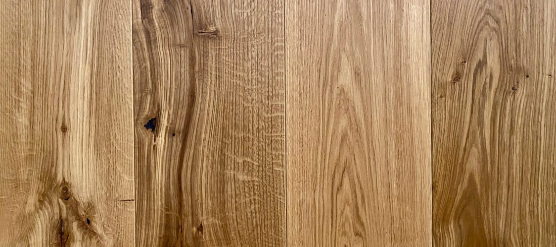 Engineered oak flooring sample