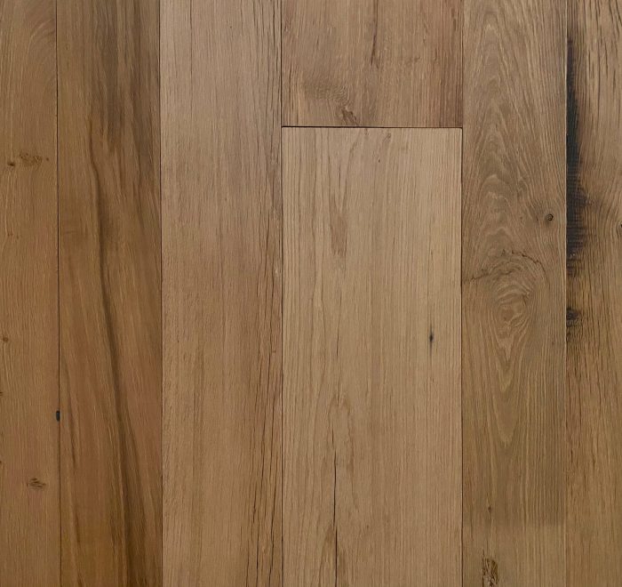 Reclaimed flooring in clean oak finish