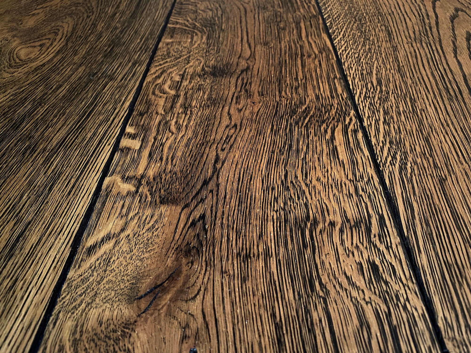 Rich dark engineered oak flooring