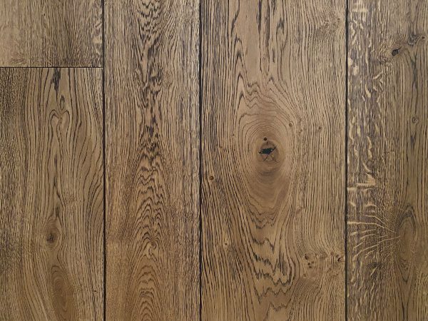 Oak flooring on sample board