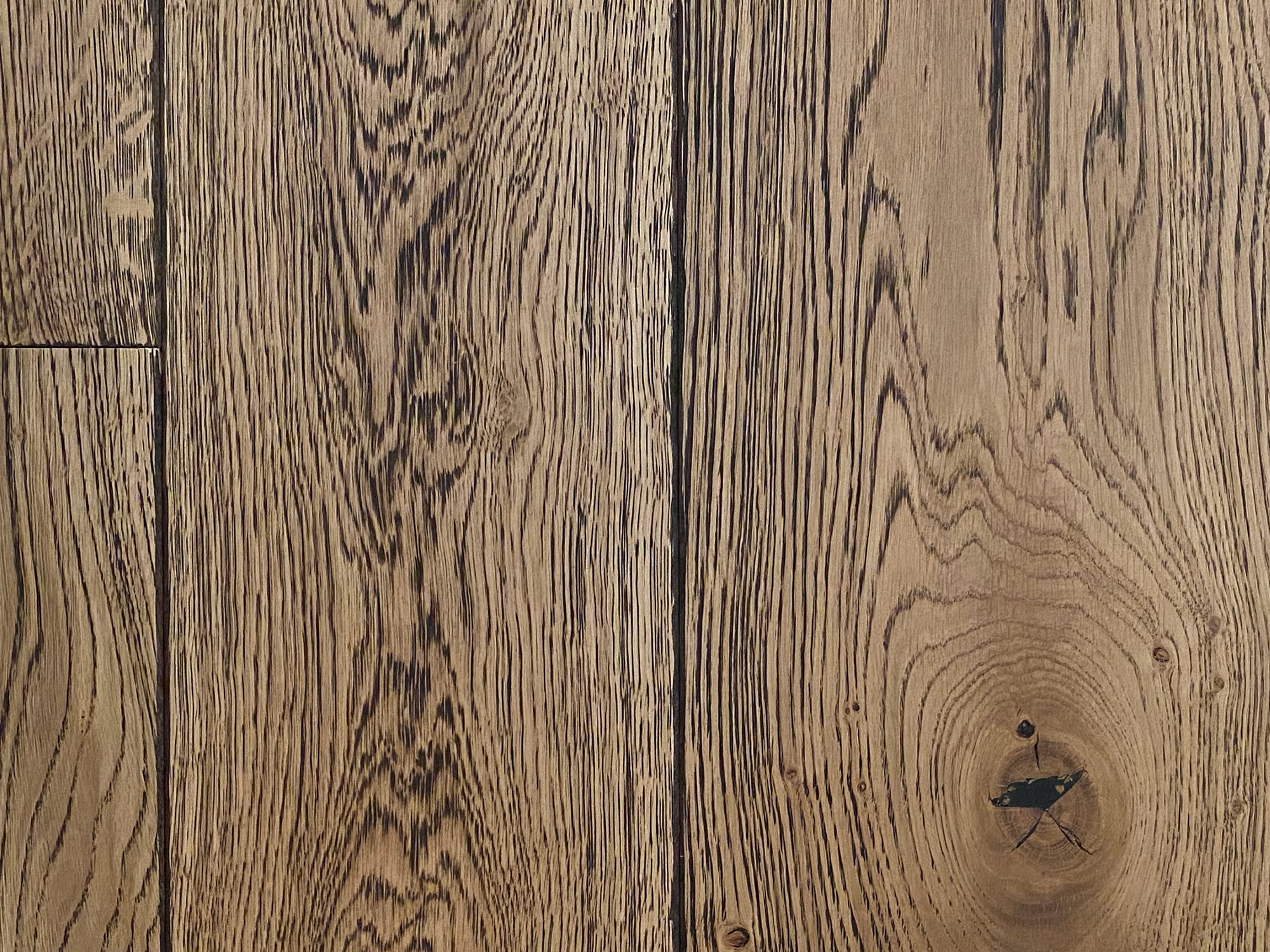 Light rustic engineered oak floor boards