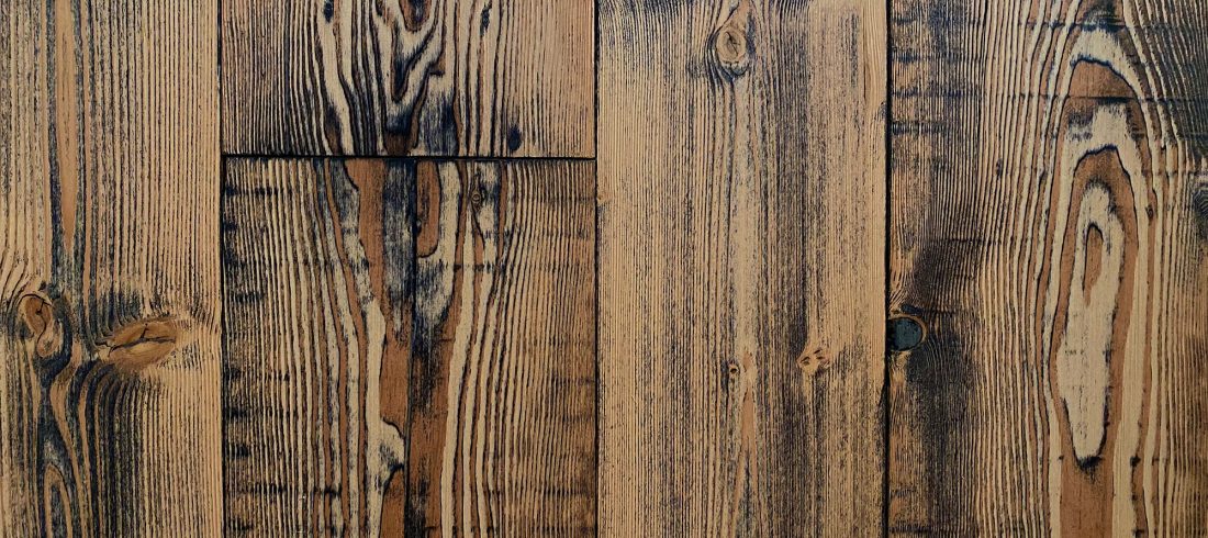 Reclaimed engineered pine floor boards