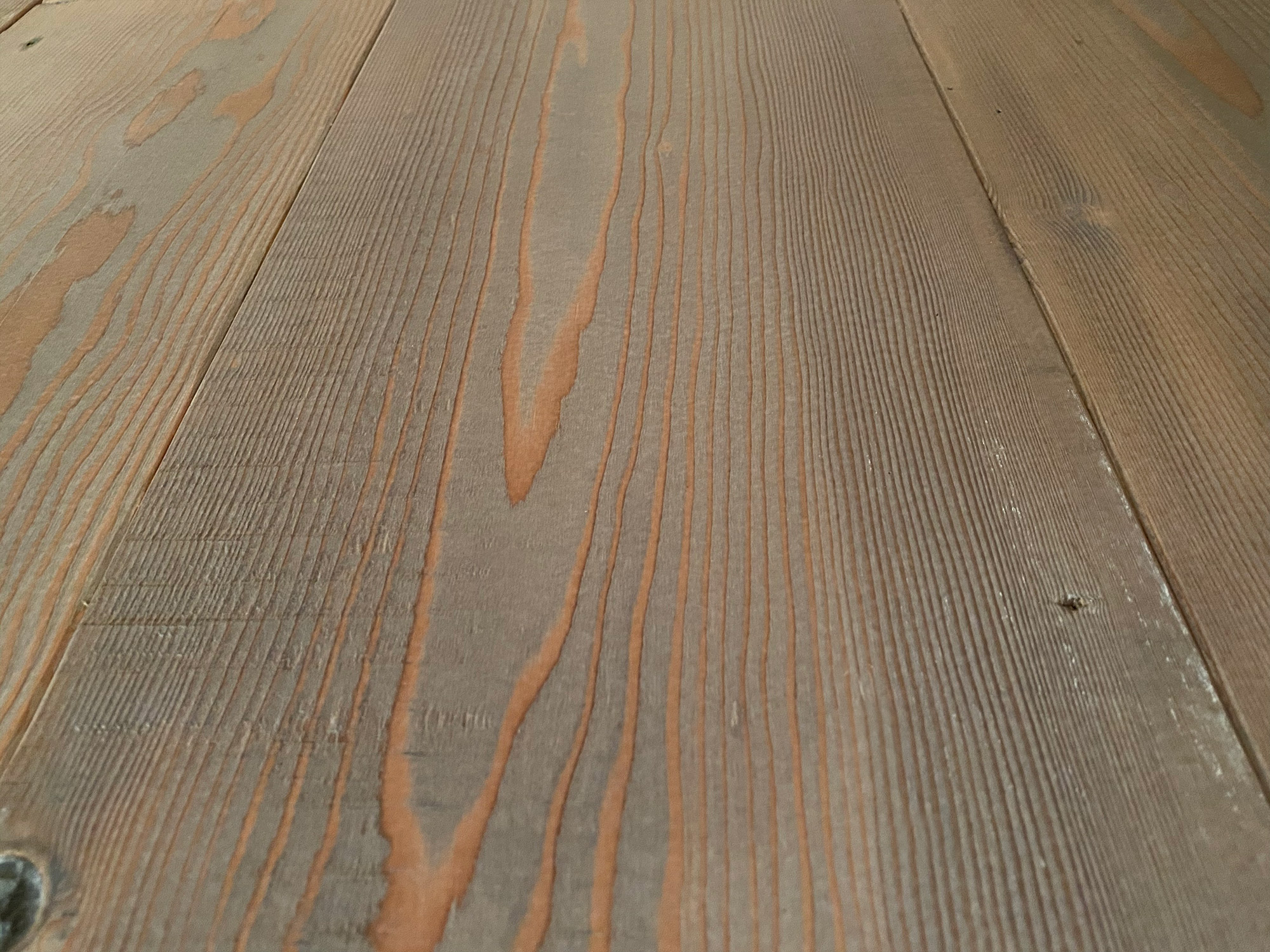 Old grey grain in reclaimed flooring