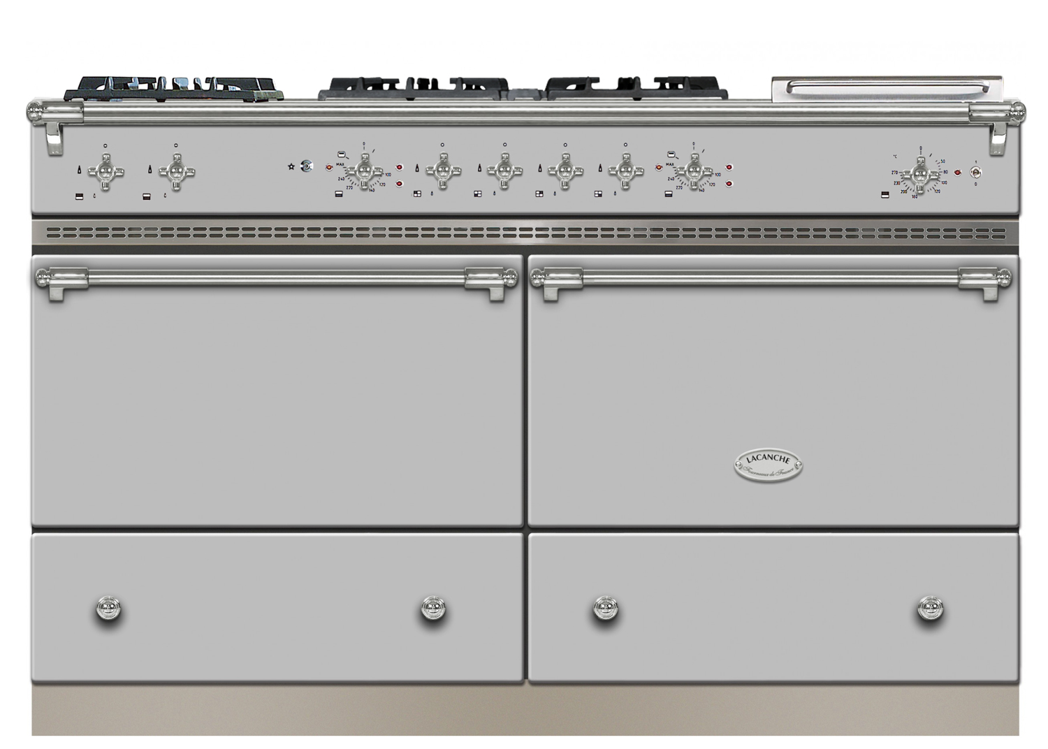 Stainless steel Lacanche range cooker