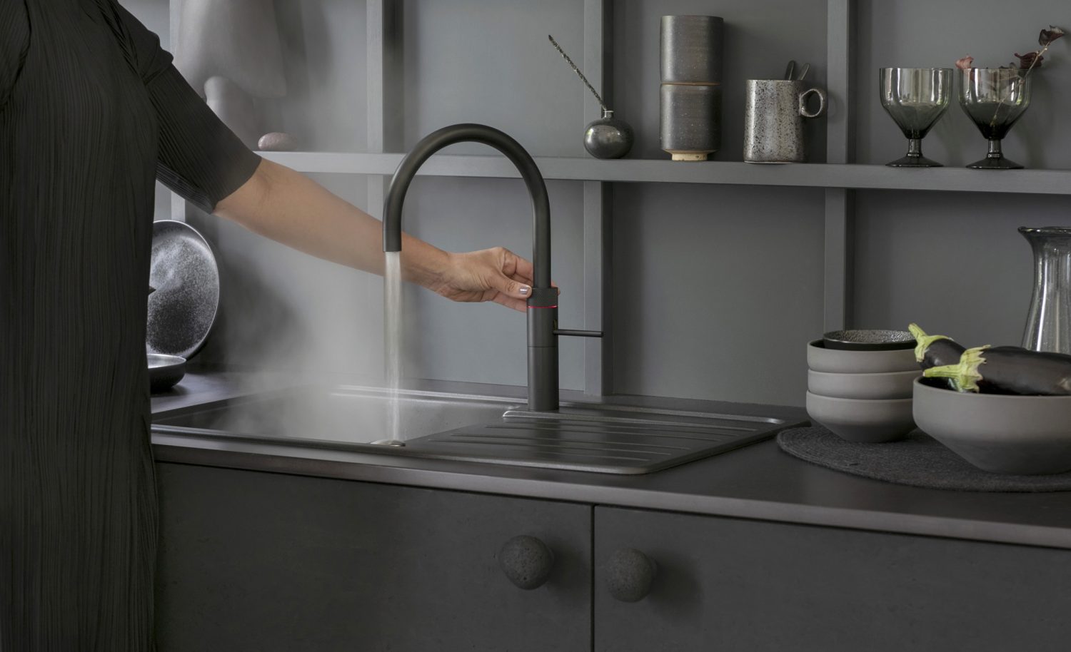 Quooker Flex Hot Water tap in Black