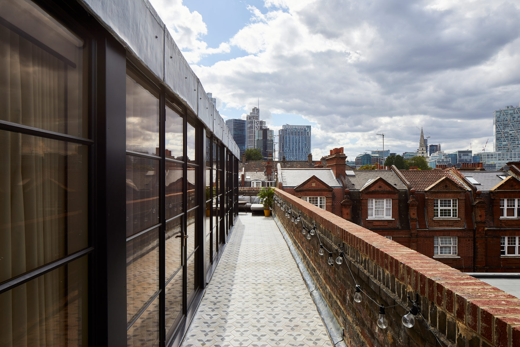 Crittall doors on top of London skyline