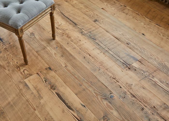 Knots and textures of douglas fir floorboards