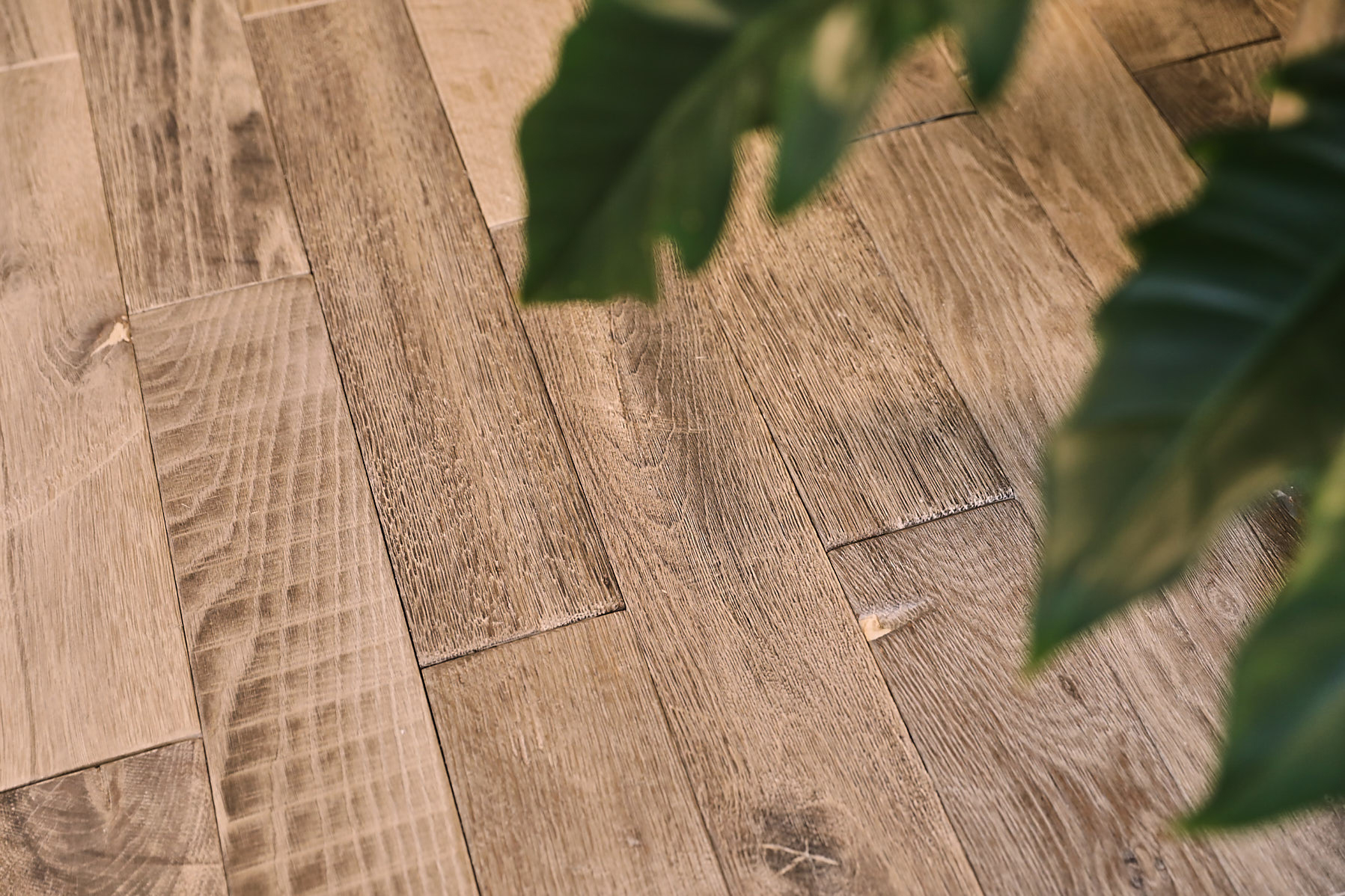 Barn oak brick flooring