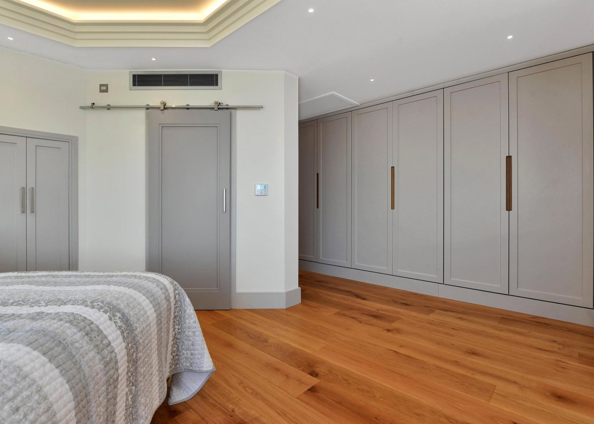 Engineered oak bedroom floor