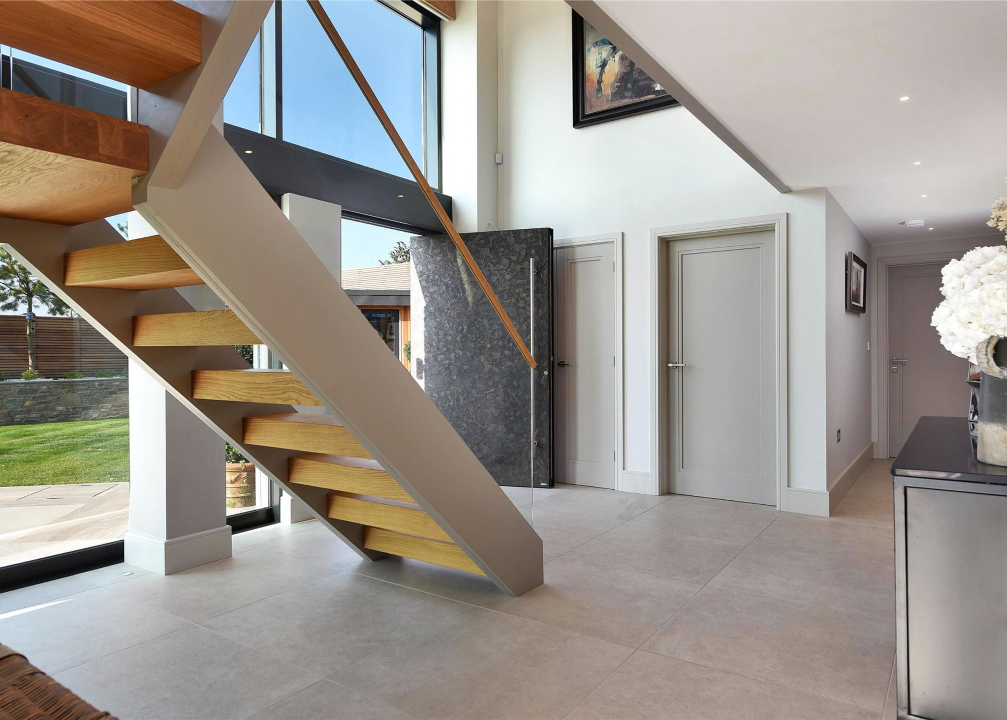 Solid oak stair treads