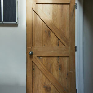 Ledge and Brace Oak Door