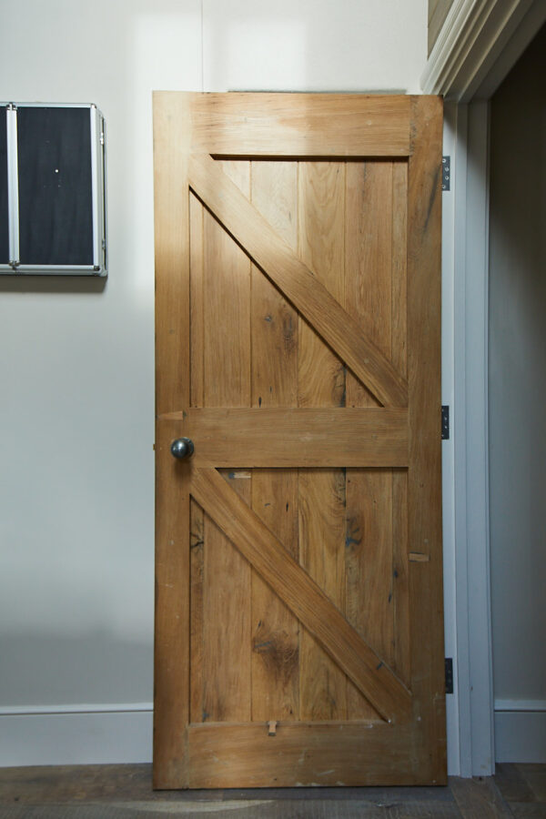 Ledge and Brace Oak Door