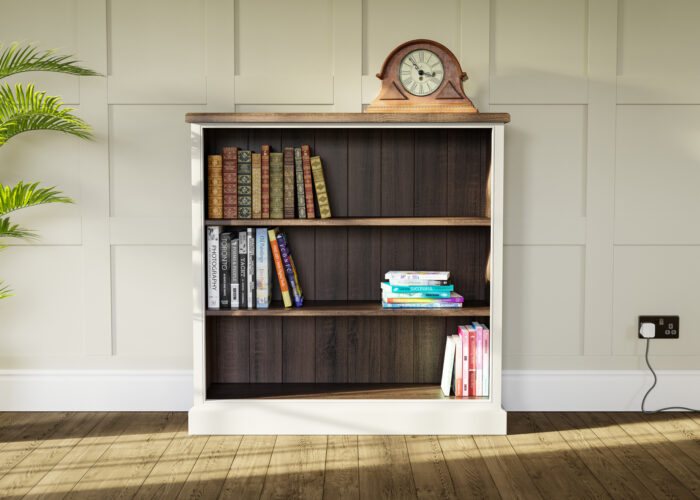 Traditional Low Painted Bookcase