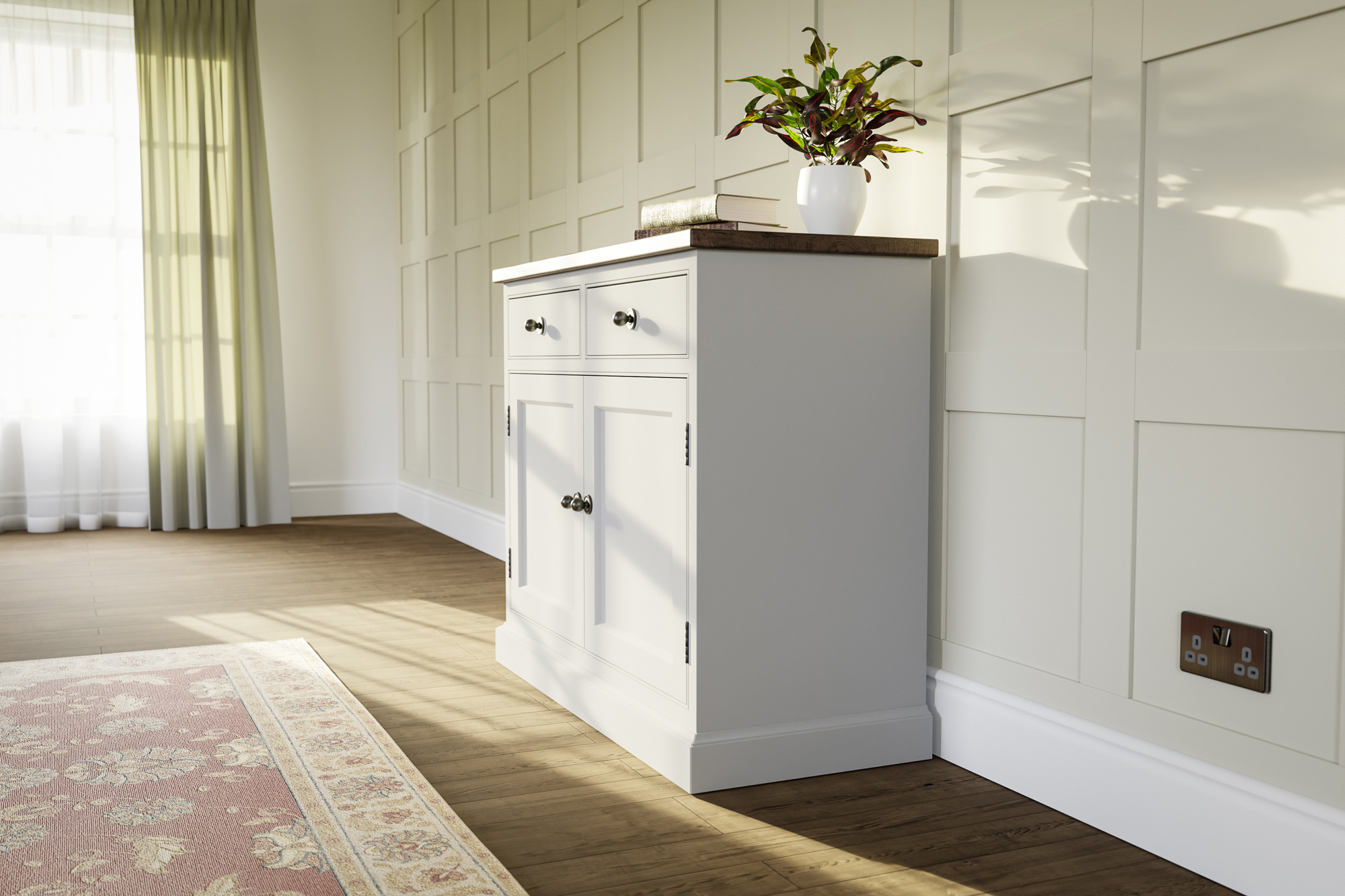 Painted kitchen sideboard