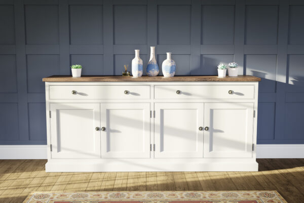 Painted freestanding kitchen sideboard