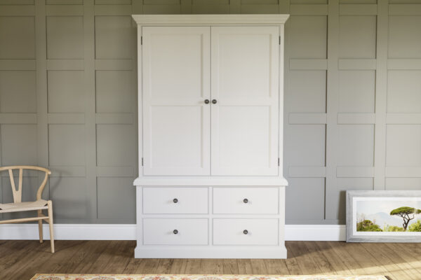 Painted traditional harness cupboard