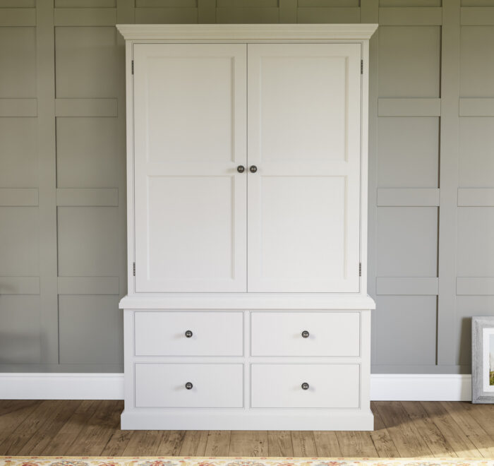 Painted traditional harness cupboard