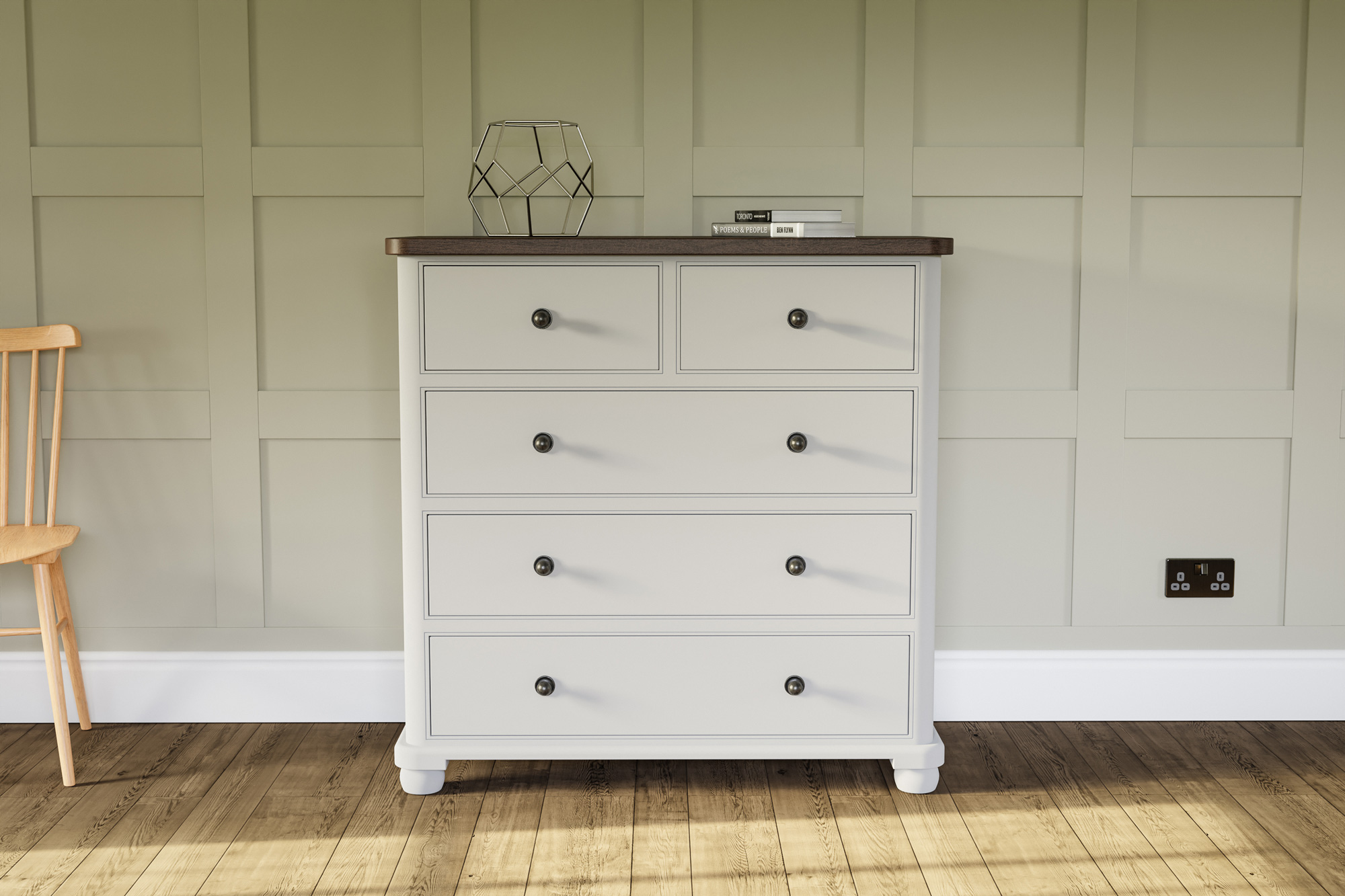 Painted chest of drawers