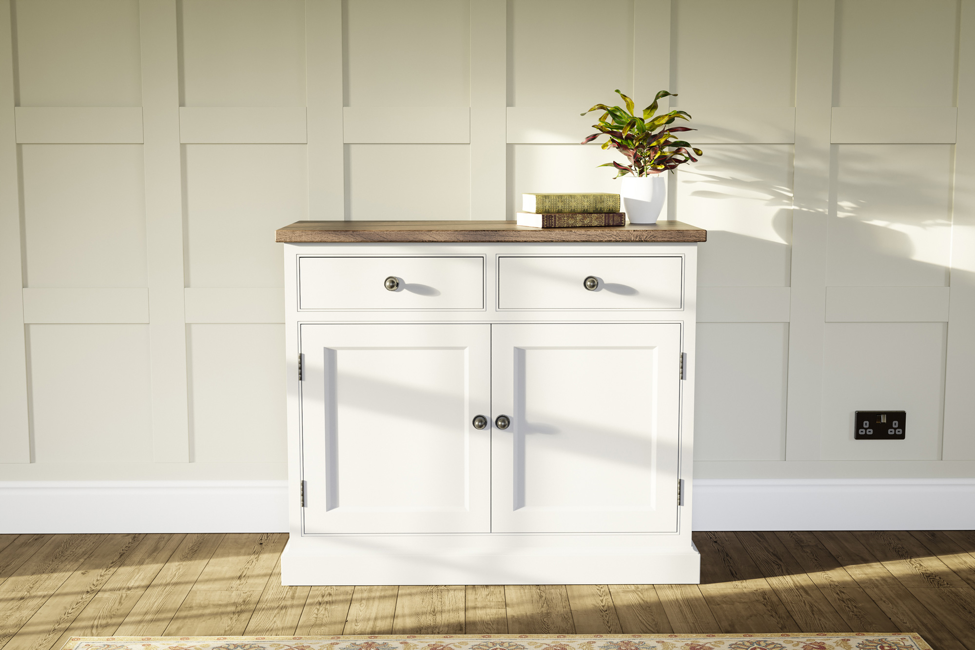 Traditional sideboard with reclaimed worktop