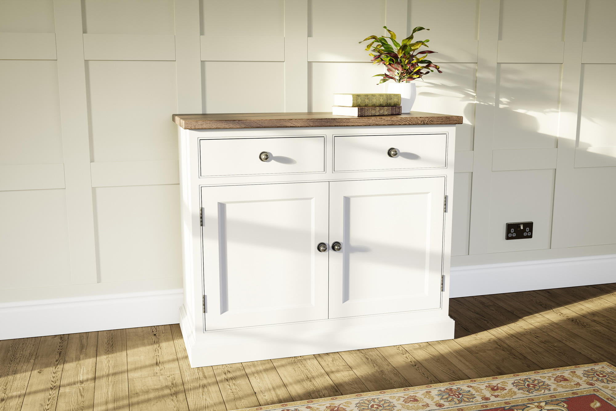 Painted shaker double door sideboard