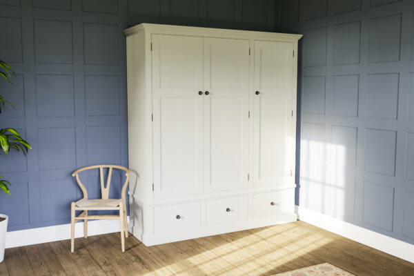 Triple painted wardrobe