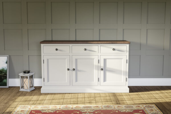 Triple painted sideboard