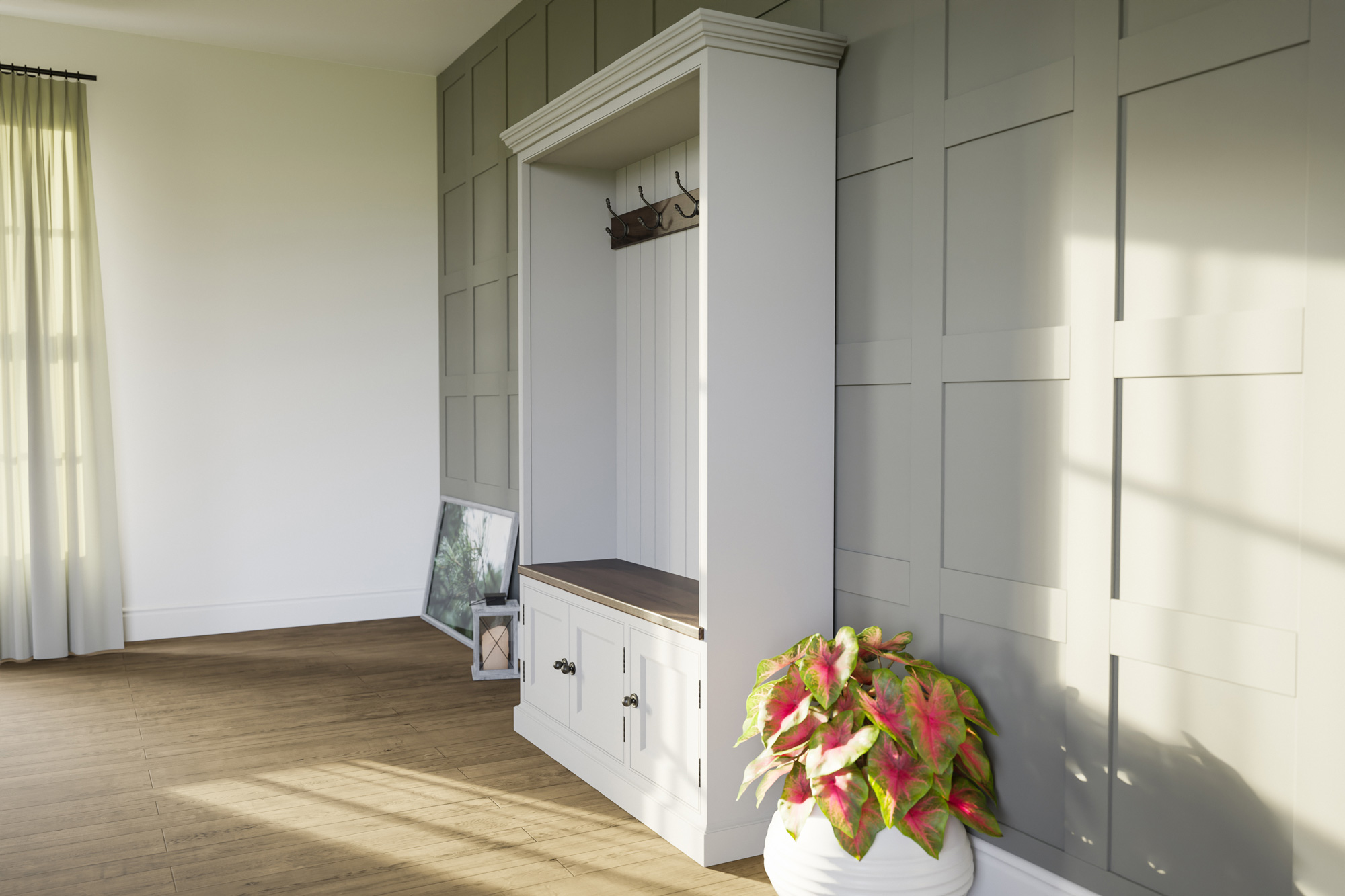 Back door boot cupboard