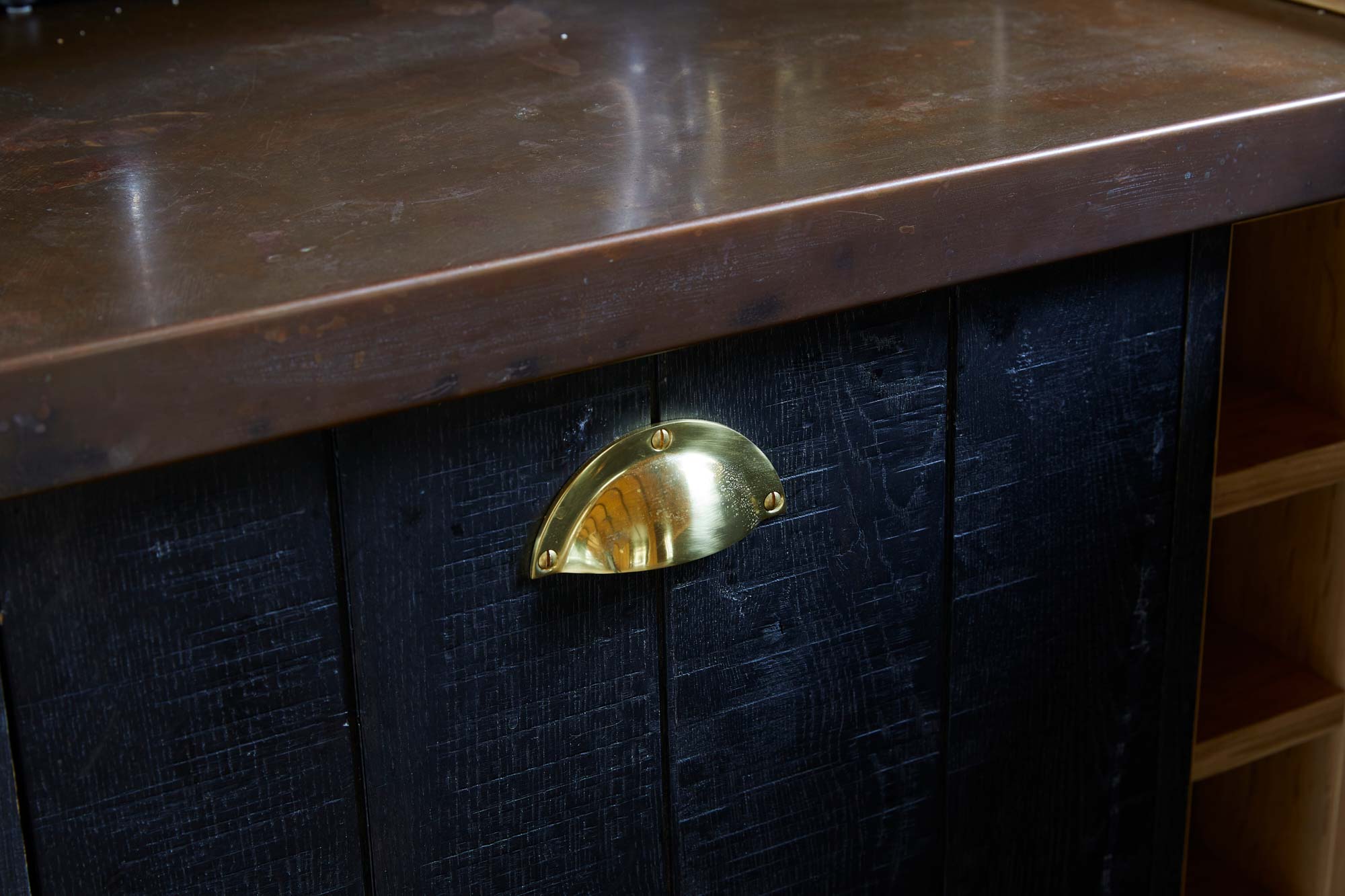 Brass cup handle
