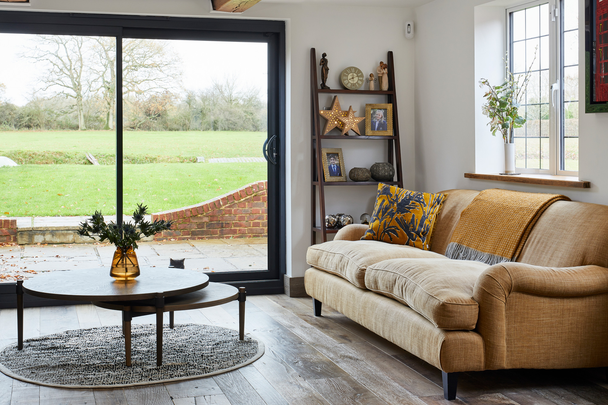 Engineered oak living room floor