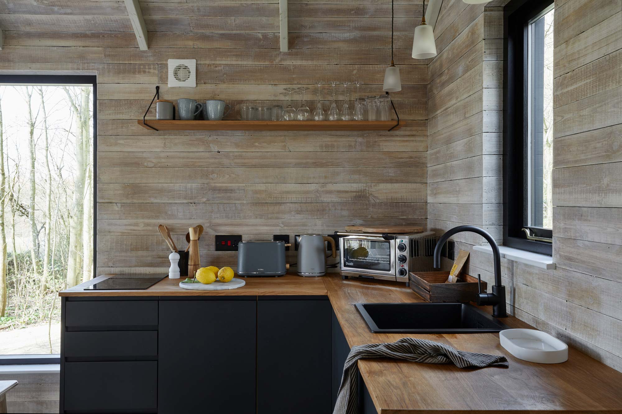 Wall cladding in kitchen
