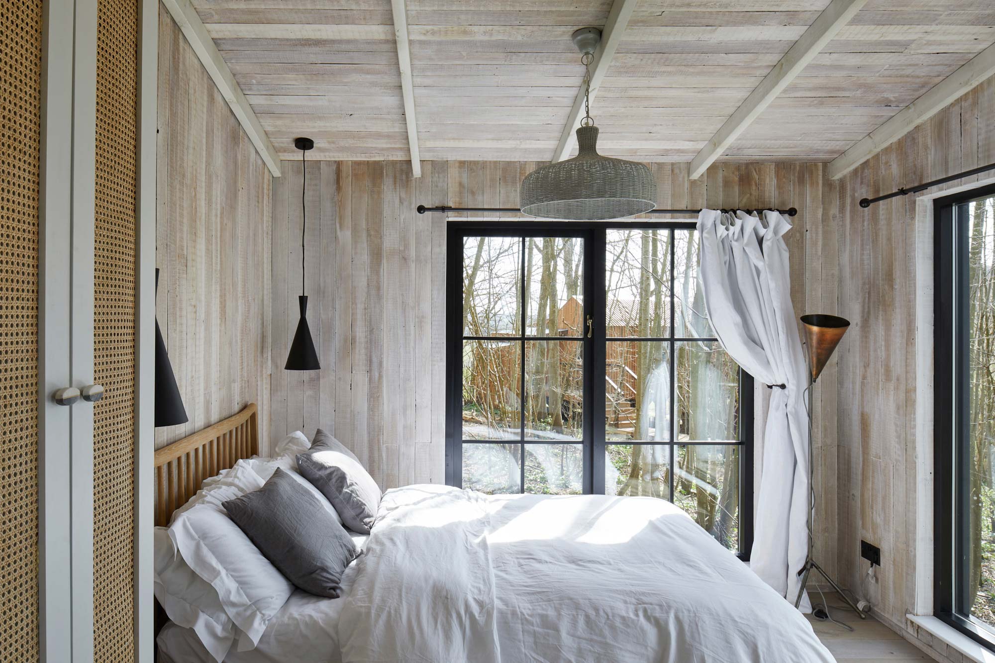 Wild Escapes treehouse cladded in rustic wood cladding