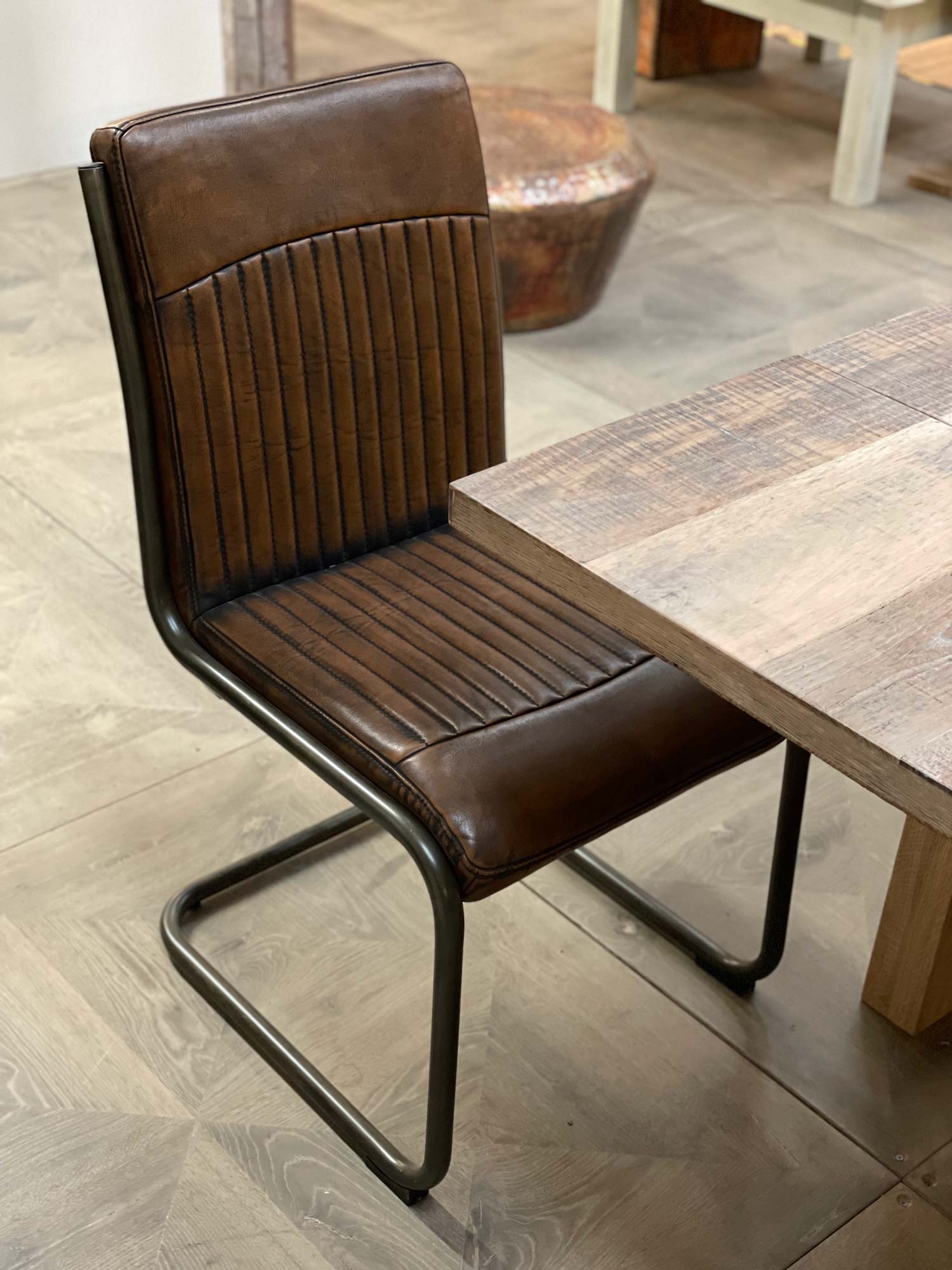 Industrial dining chair