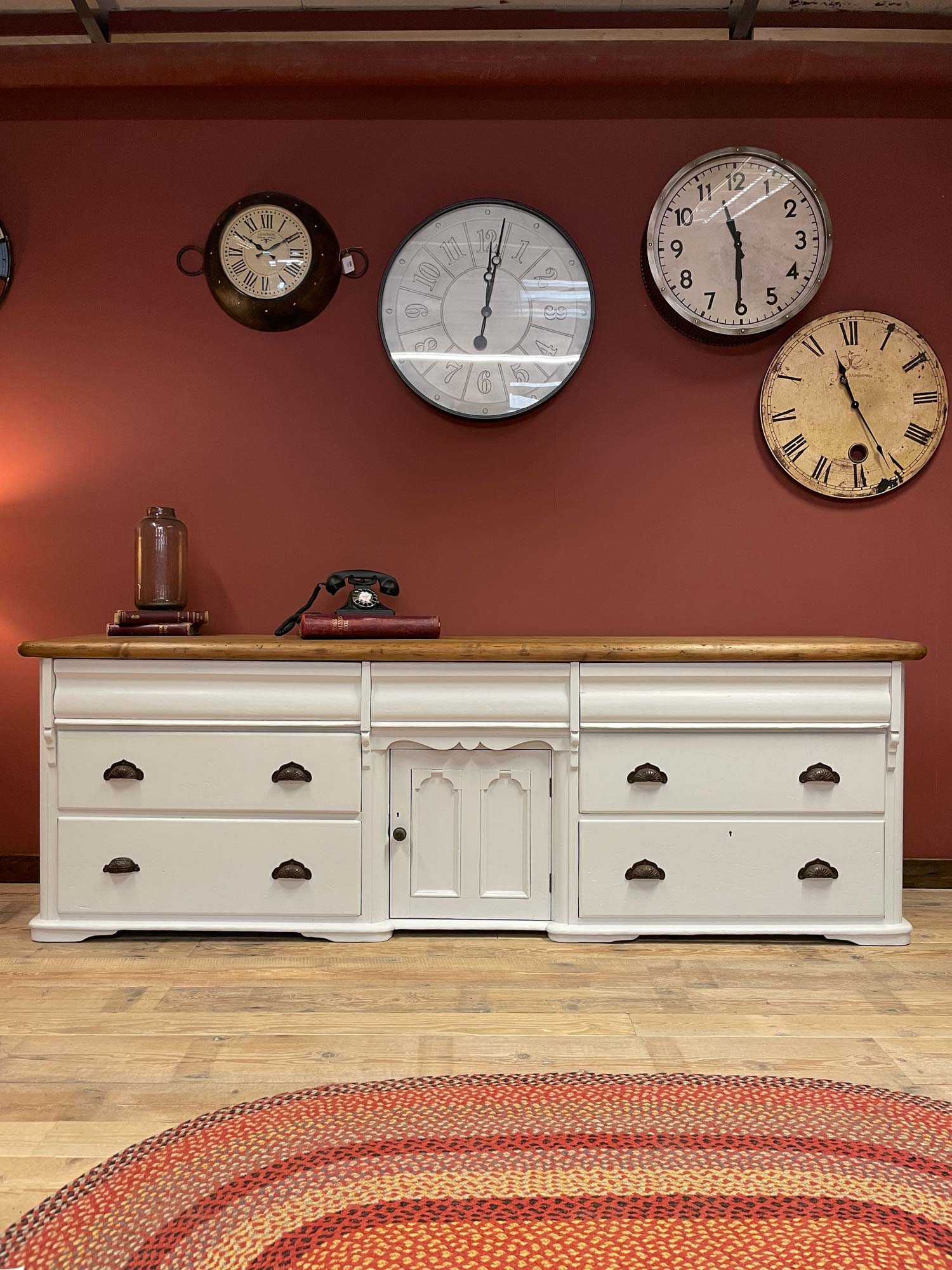 Large Yorkshire painted sideboard