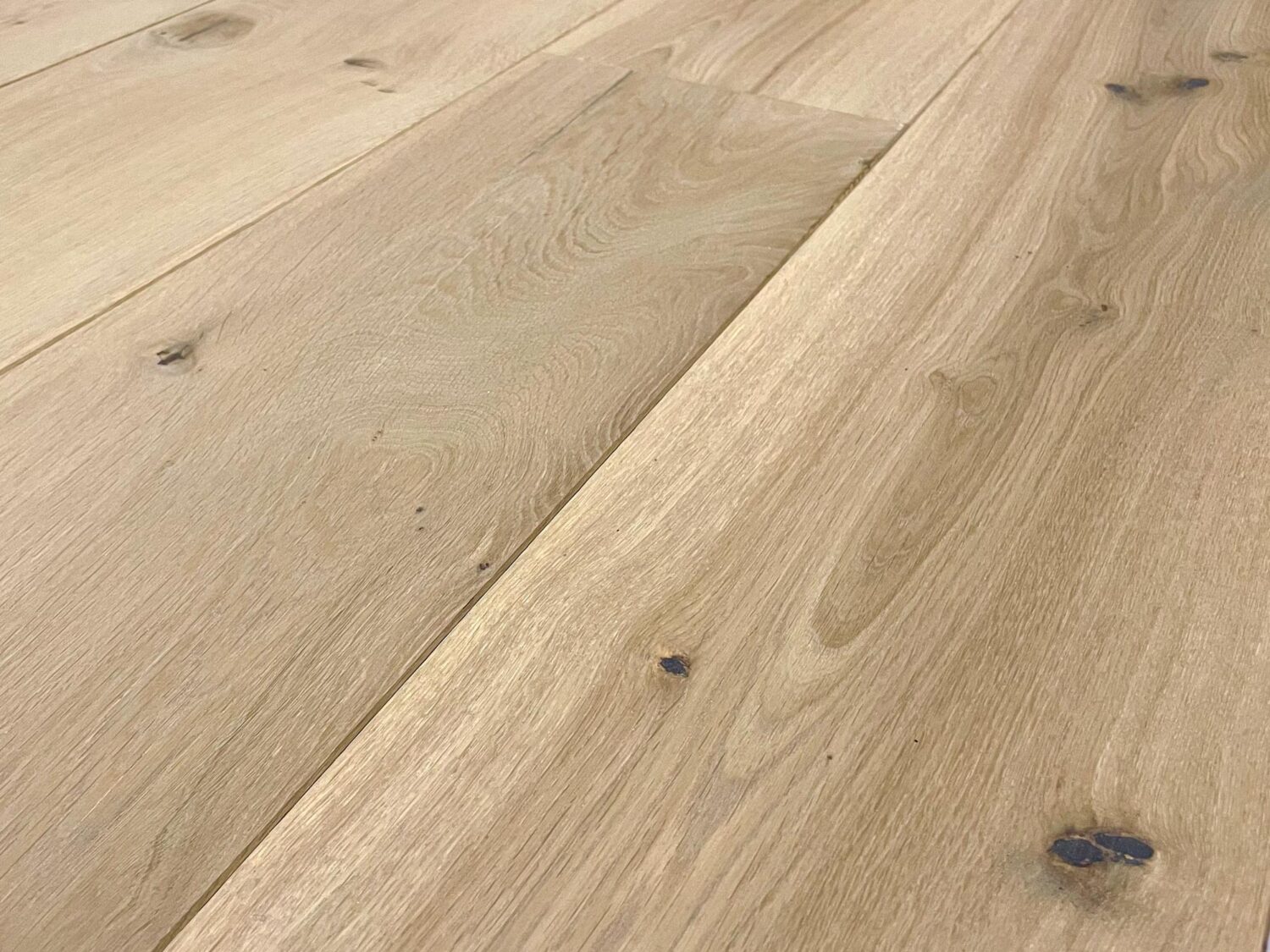 Light oak engineered flooring