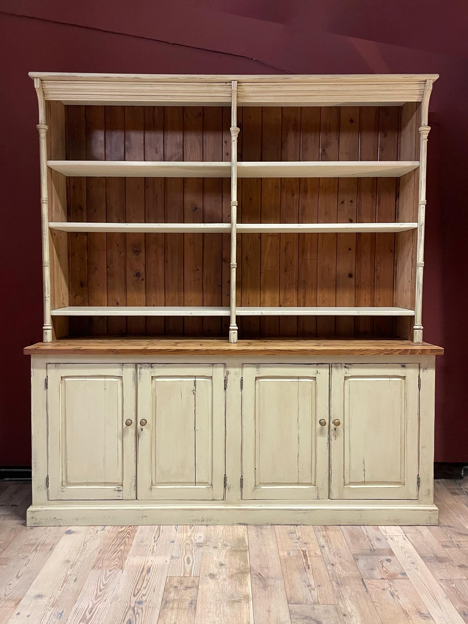 Original Painted Library Bookcase