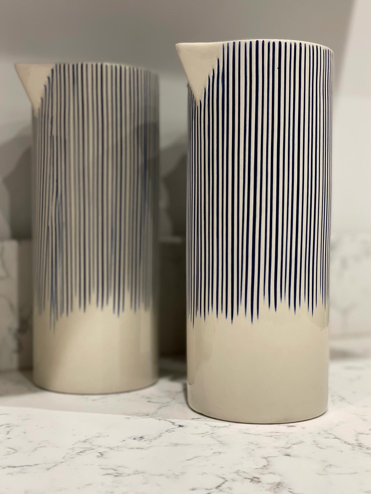 Striped Ceramic Jug