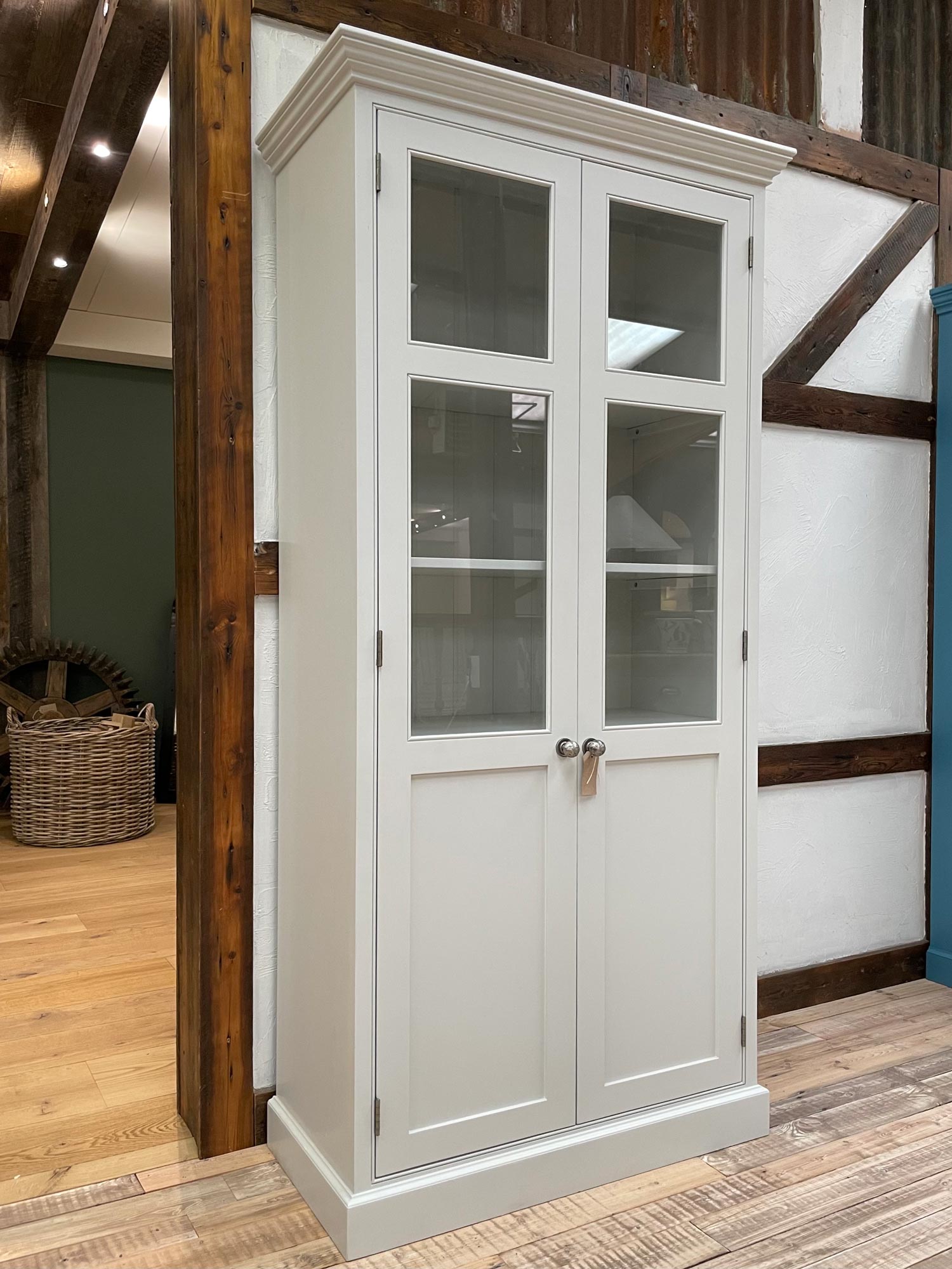 Painted Glazed Display Cabinet