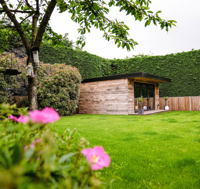 reclaimed wood garden room