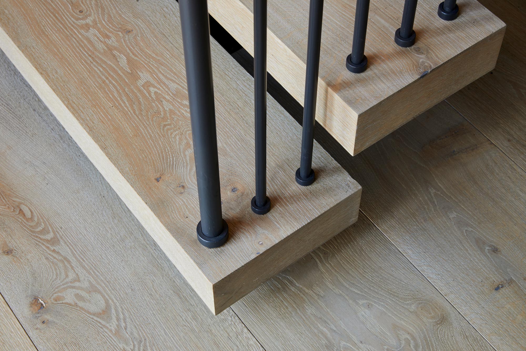 Bespoke oak flooring and staincase