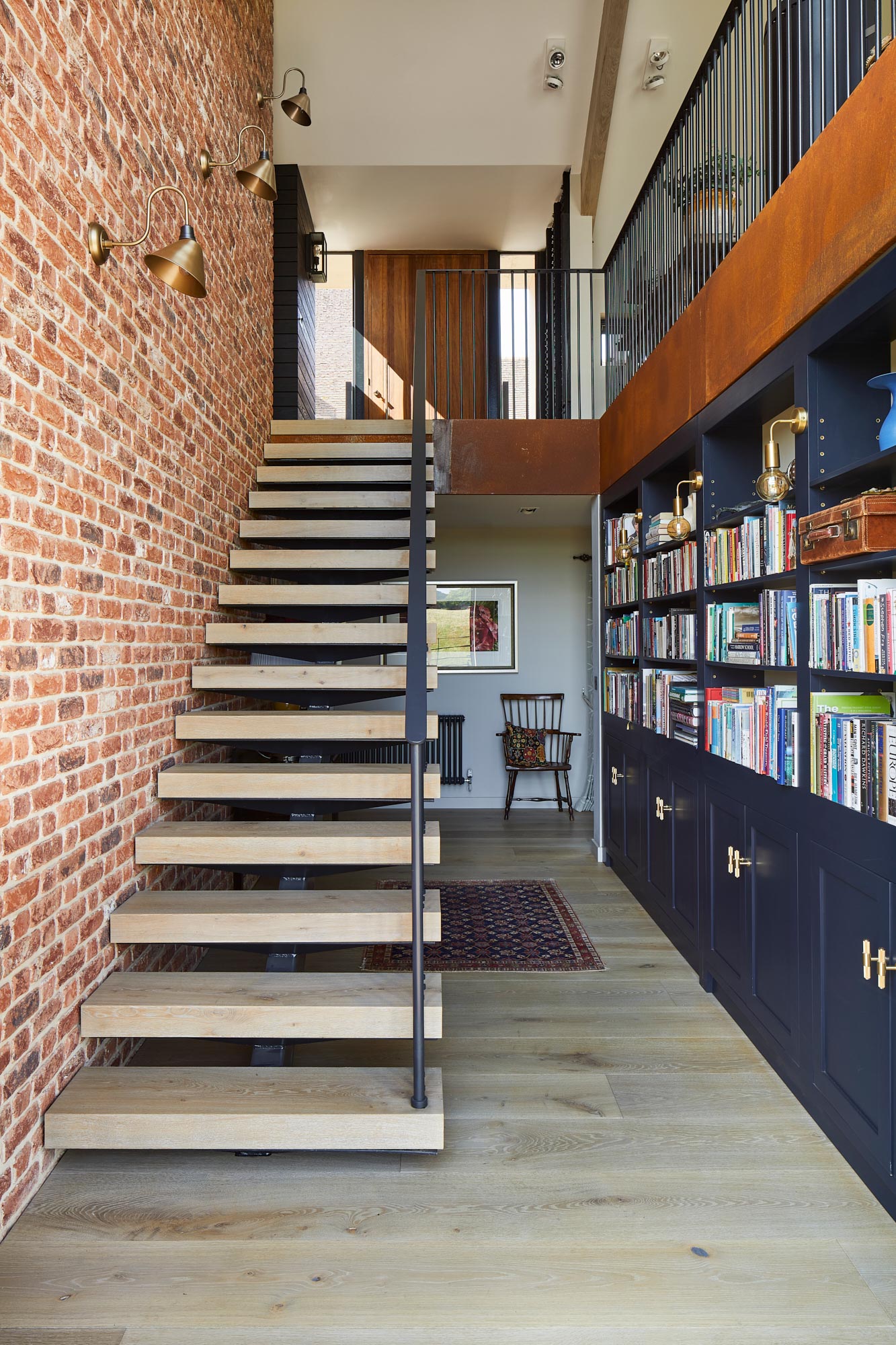 Chunky oak stair treads