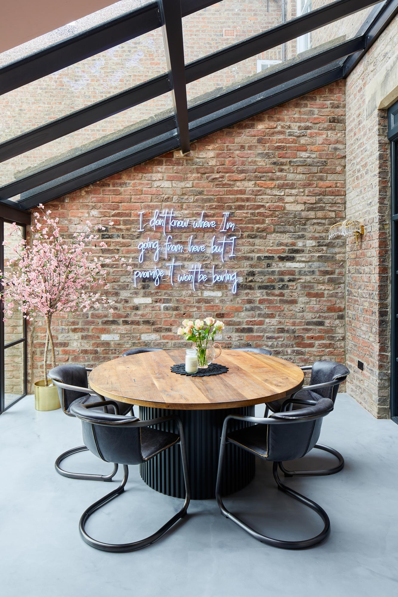 Bespoke round kitchen table