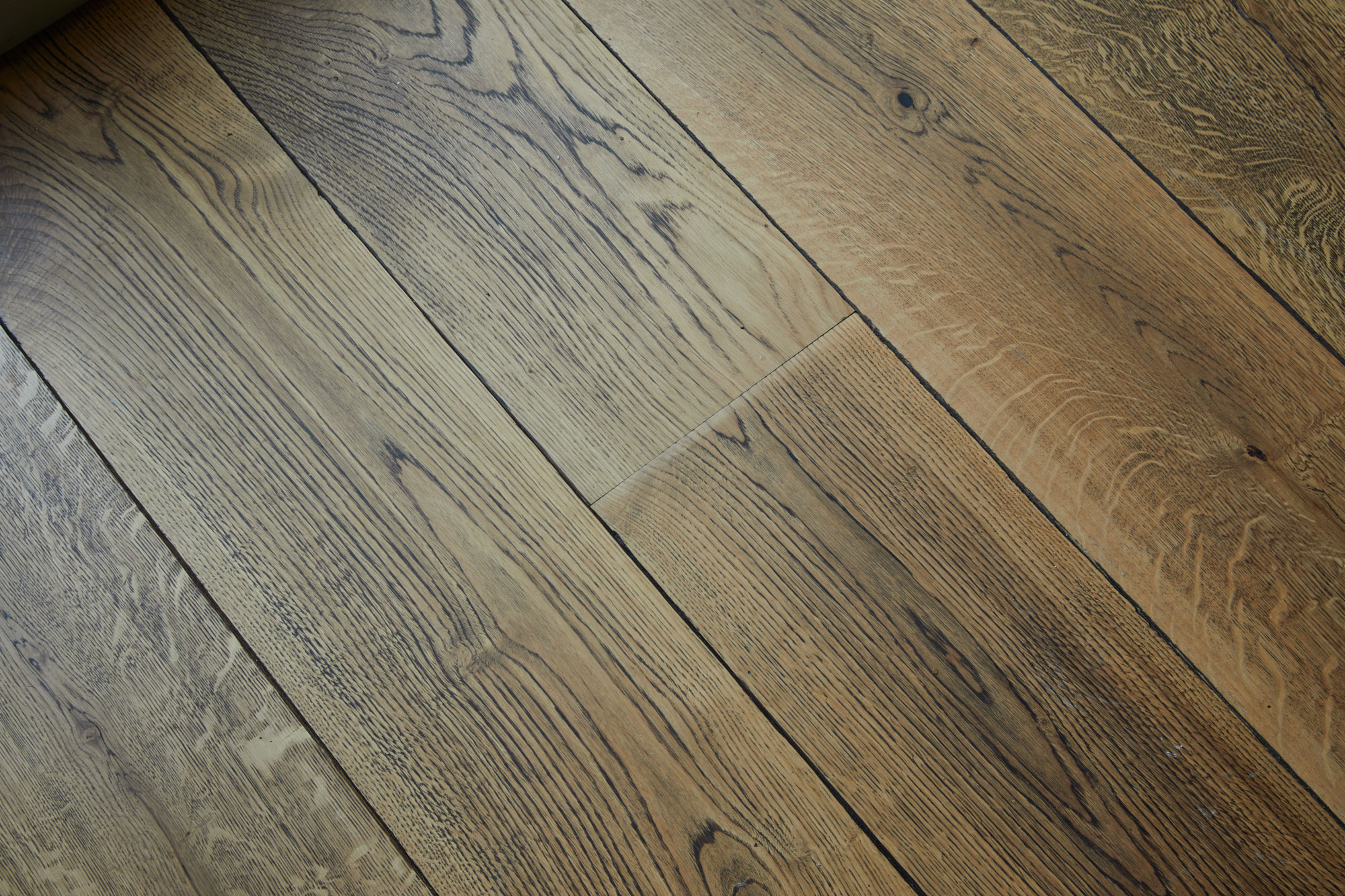 Hand aged engineered flooring