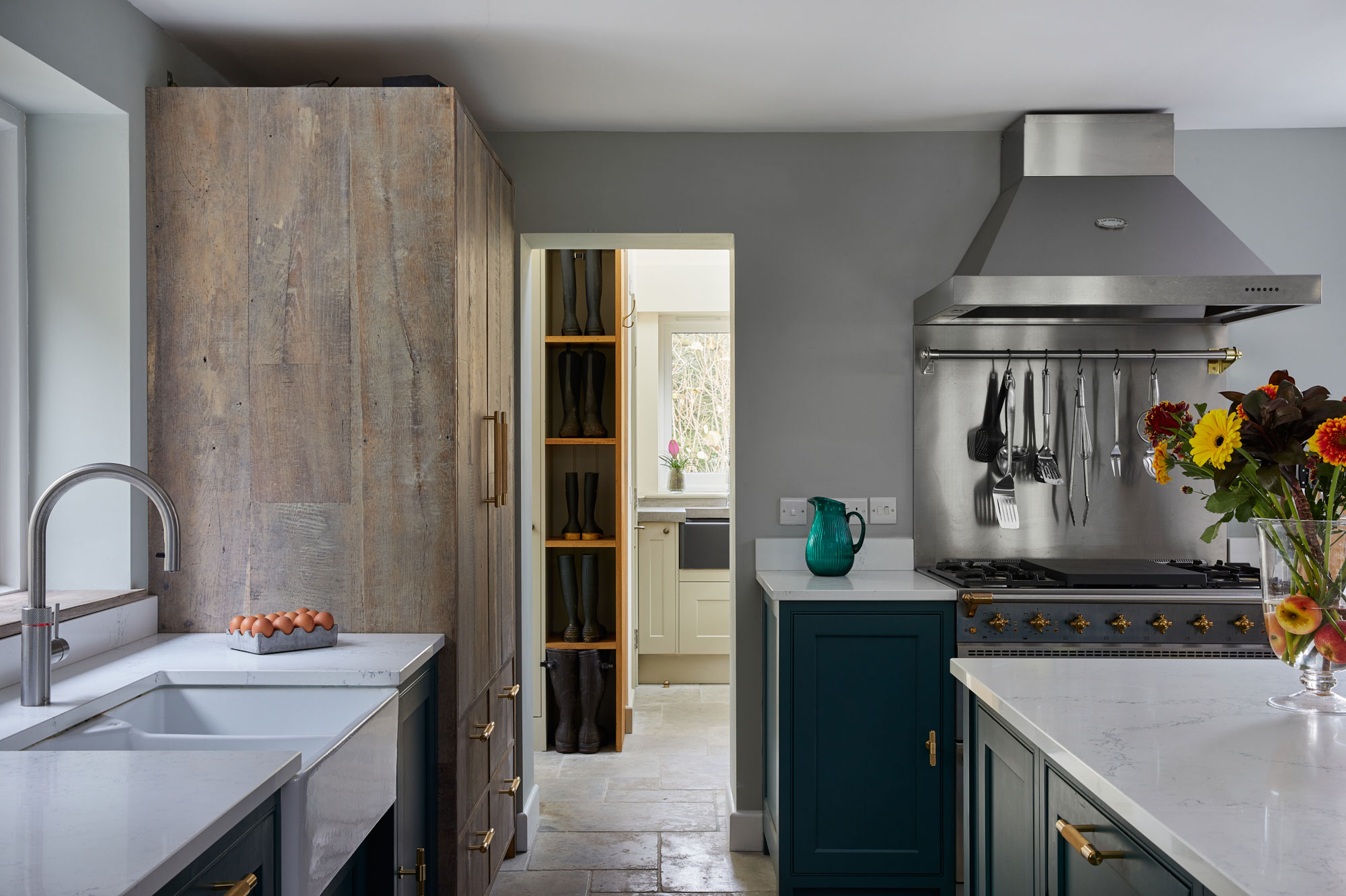 modern painted kitchen