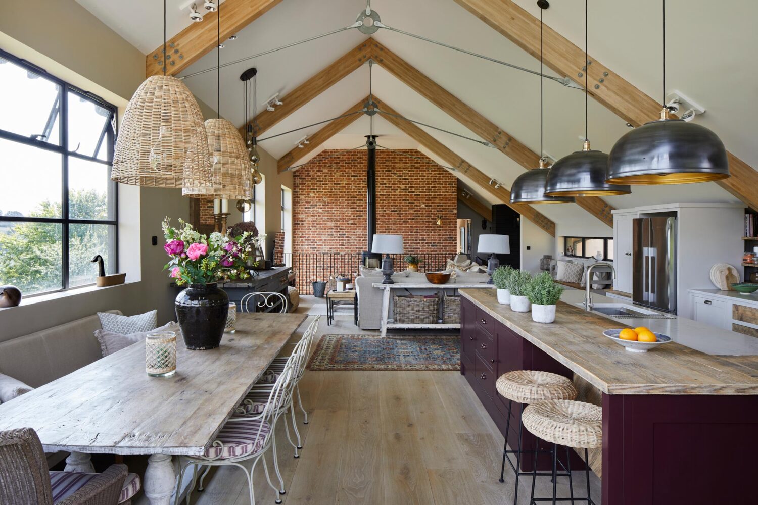 open plan hygge kitchen