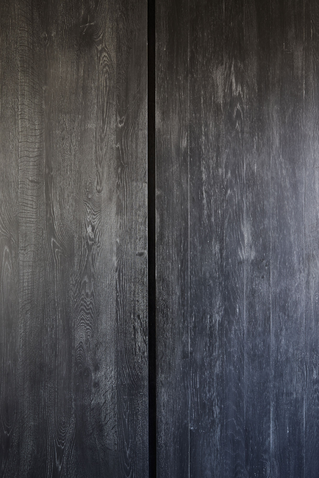 Black oak grain used for bespoke kitchen cabinet fronts