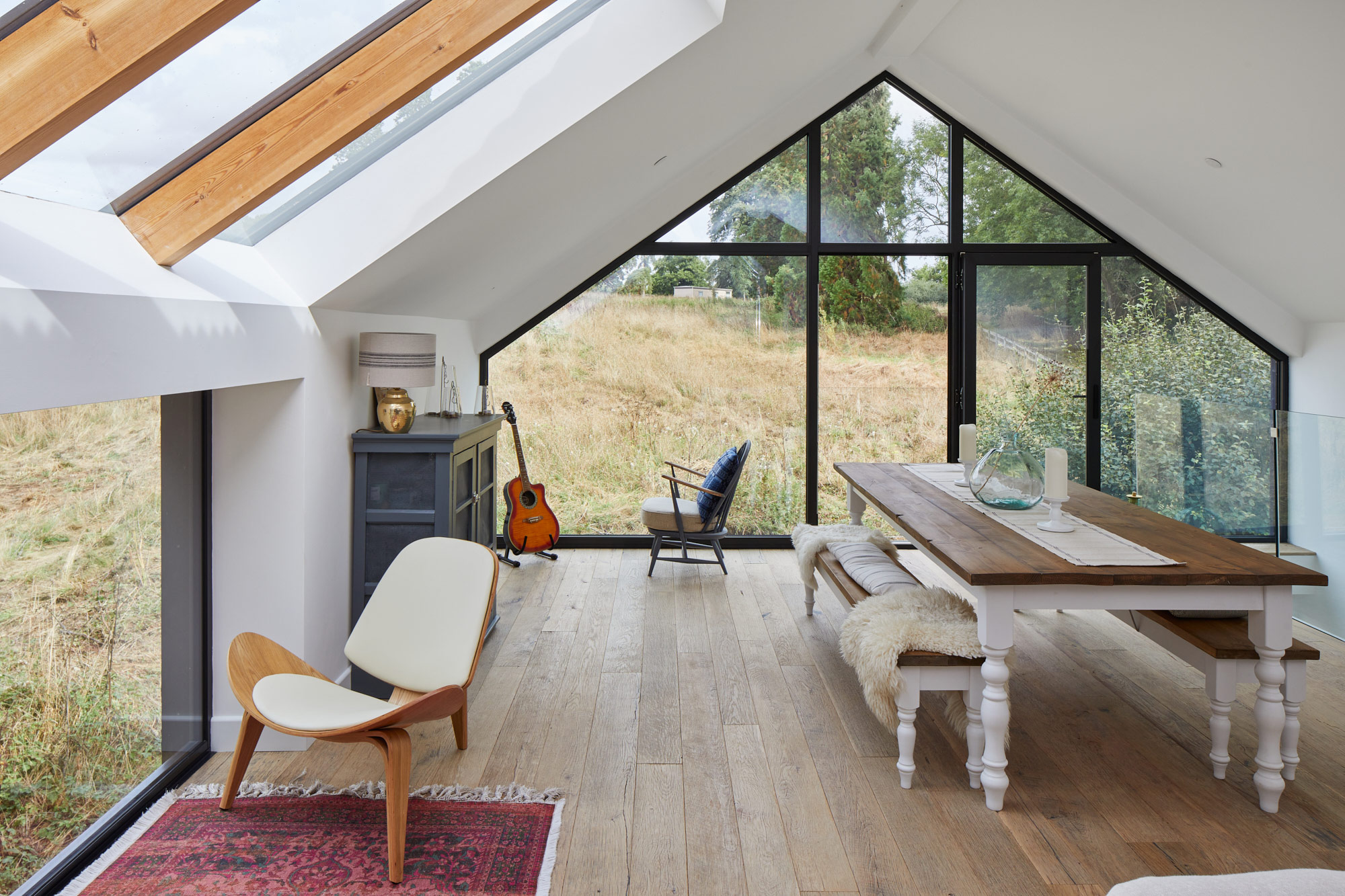 Reclaimed oak flooring